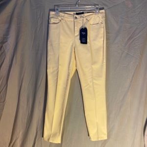 Charter Club yellow size 8 petite skinny leg pants